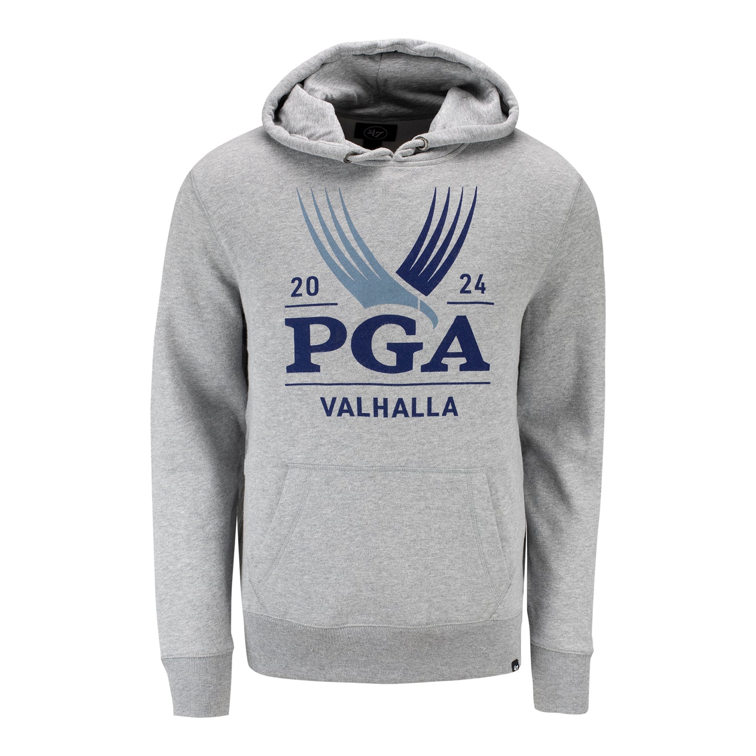 47 Brand 2024 PGA Championship Men's Imprint Headline Hoodie in Slate Grey - Front View