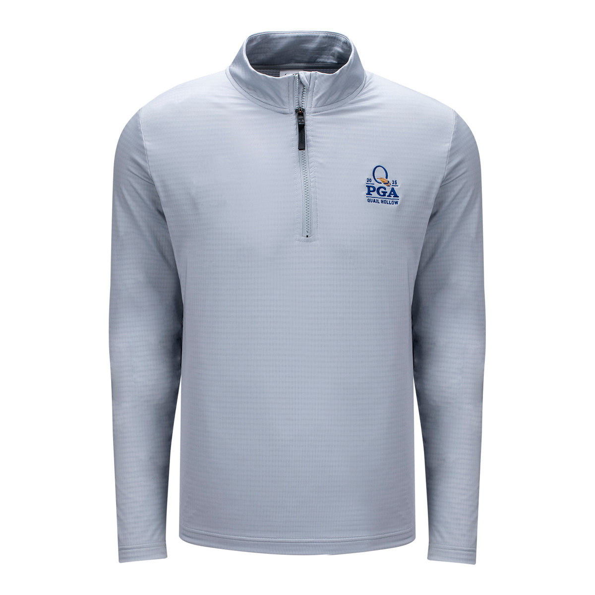 Nike 2025 PGA Championship Victory Half Zip in Light Smoke Grey - Front View