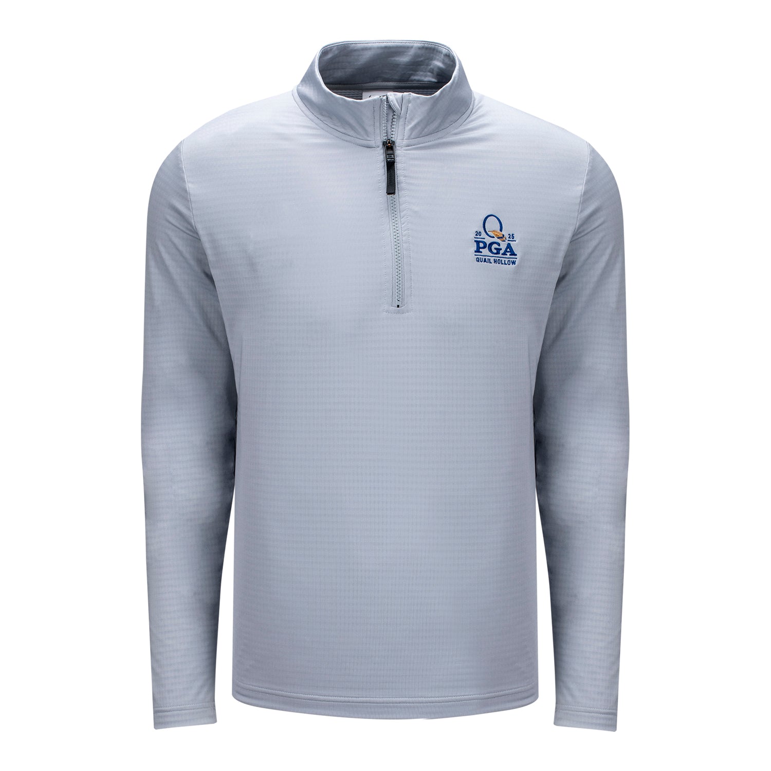 Nike 2025 PGA Championship Victory Half Zip in Light Smoke Grey - Front View