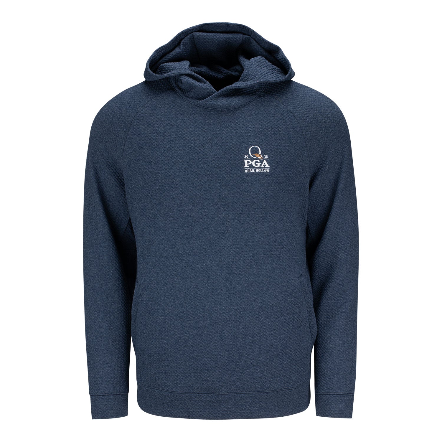 lululemon 2025 PGA Championship Textured Double Knit Hoodie in Heather Navy - Front View