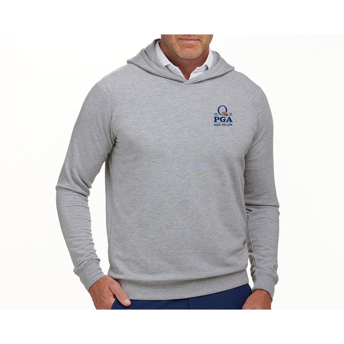 Holderness &amp; Bourne 2025 PGA Championship Lawson Hoodie in Heather Grey - Front View