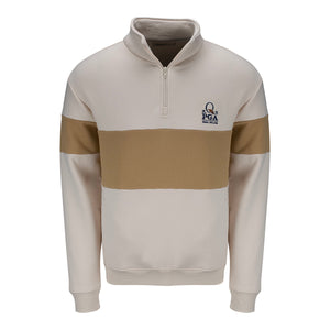 Barstool 2025 PGA Championship College Quarter Zip in Beige - Front View 