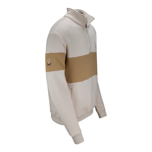 Barstool 2025 PGA Championship College Quarter Zip in Beige - Right Side View 