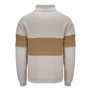 Barstool 2025 PGA Championship College Quarter Zip in Beige - Back View 