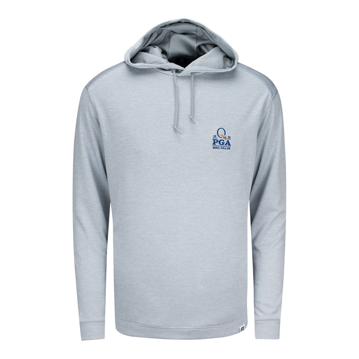 FootJoy 2025 PGA Championship Lightweight Hoodie in Heather Grey - Front View