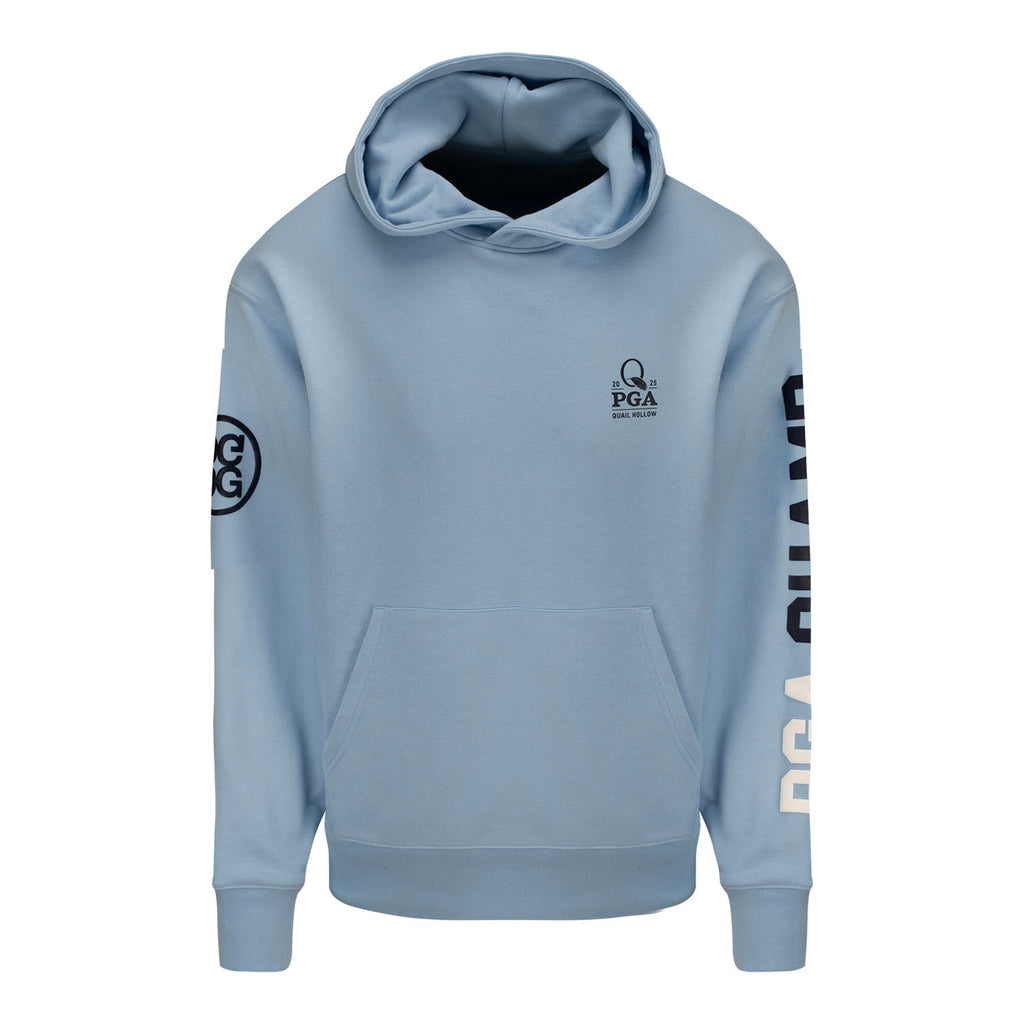 GFore 2025 PGA Championship Text Sleeve Hoodie in Light Blue