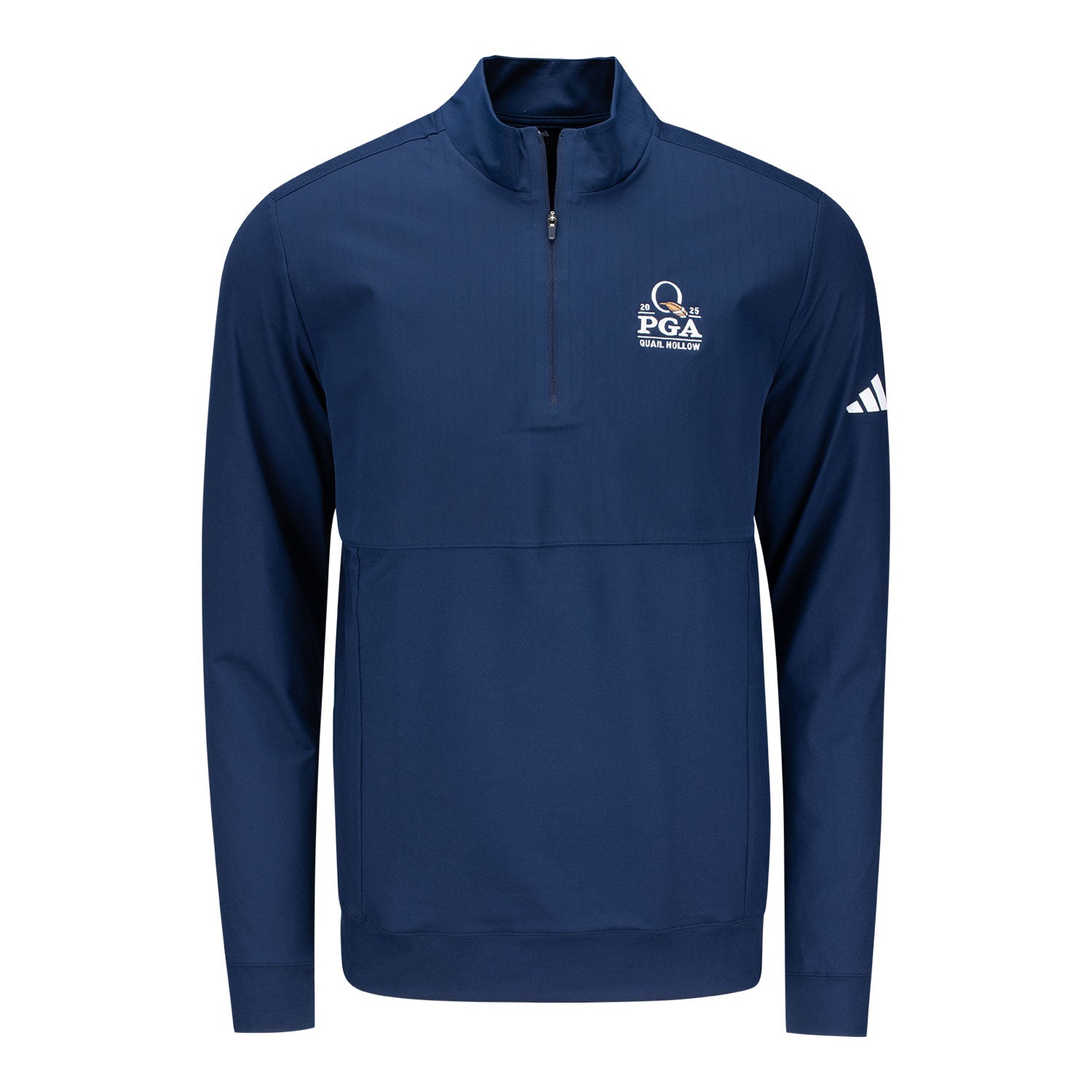 Adidas 2025 PGA Championship Tour Quarter Zip in Collegiate Navy