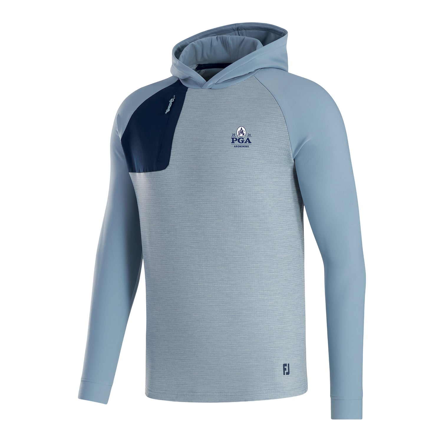 FootJoy 2026 PGA Championship Thermoseries Pullover Hoodie in Grey - Front View