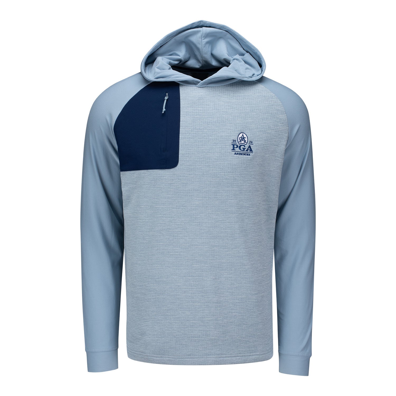 FootJoy 2026 PGA Championship Thermoseries Pullover Hoodie in Grey - Front View