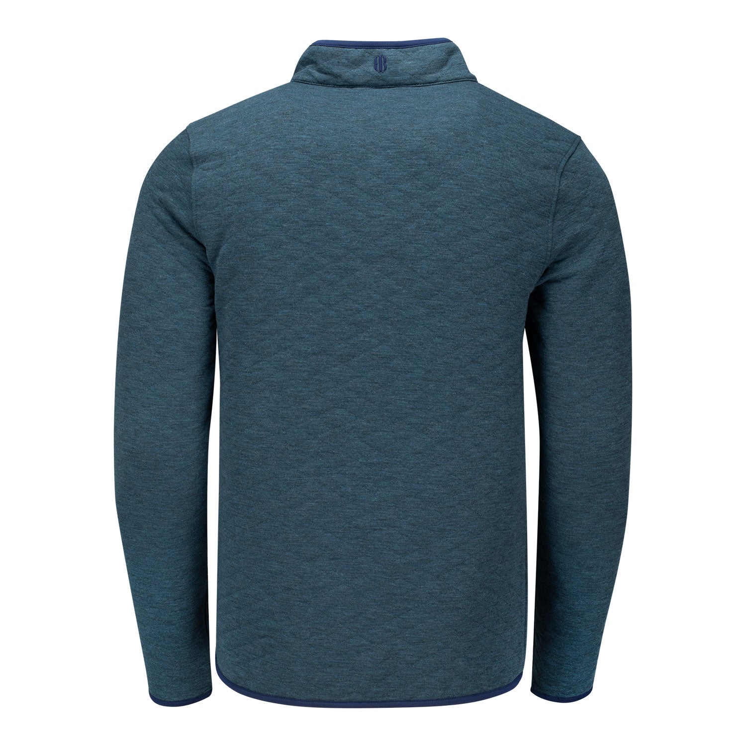 Holderness & Bourne 2026 PGA Championship Sullivan Quilted Quarter Snap in Heathered Deep Teal and Navy - Front View