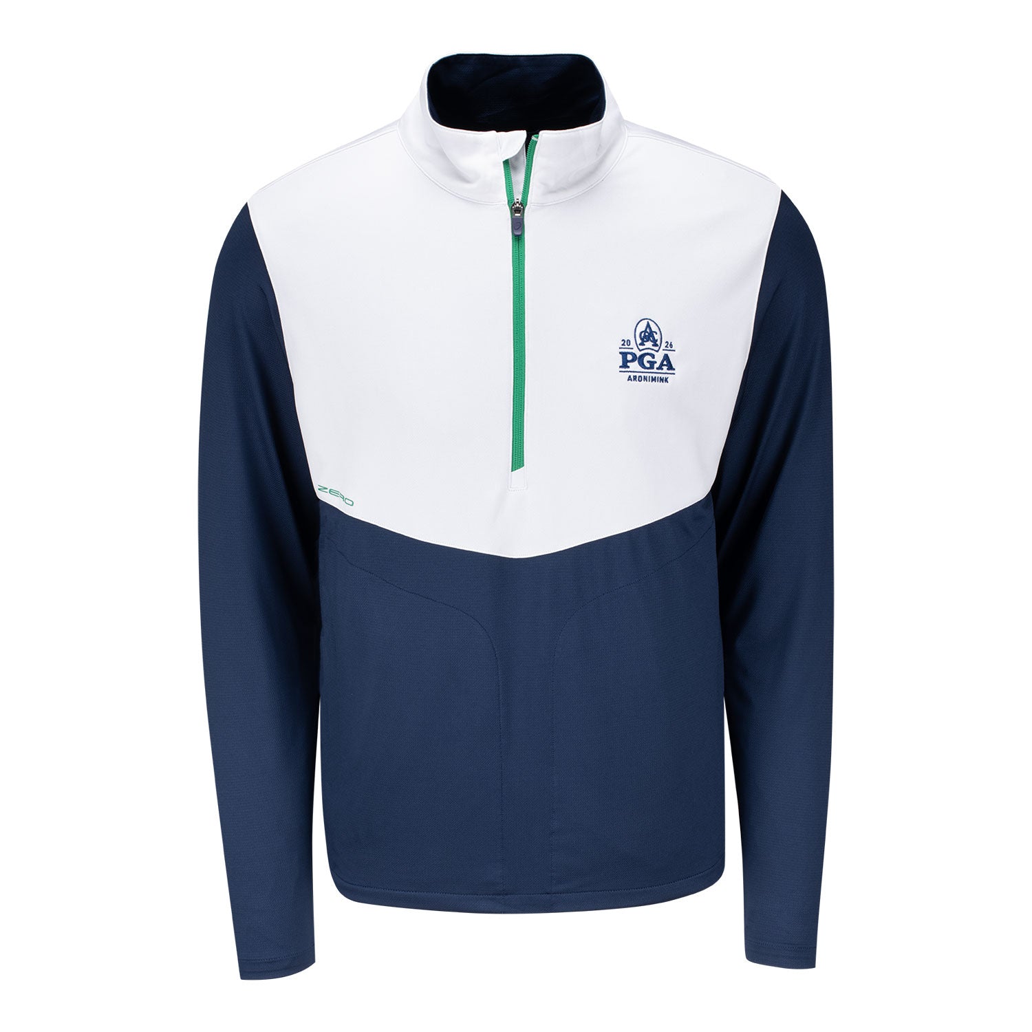 Zero Restriction 2026 PGA Championship Hagler Quarter Zip in Navy - Front View