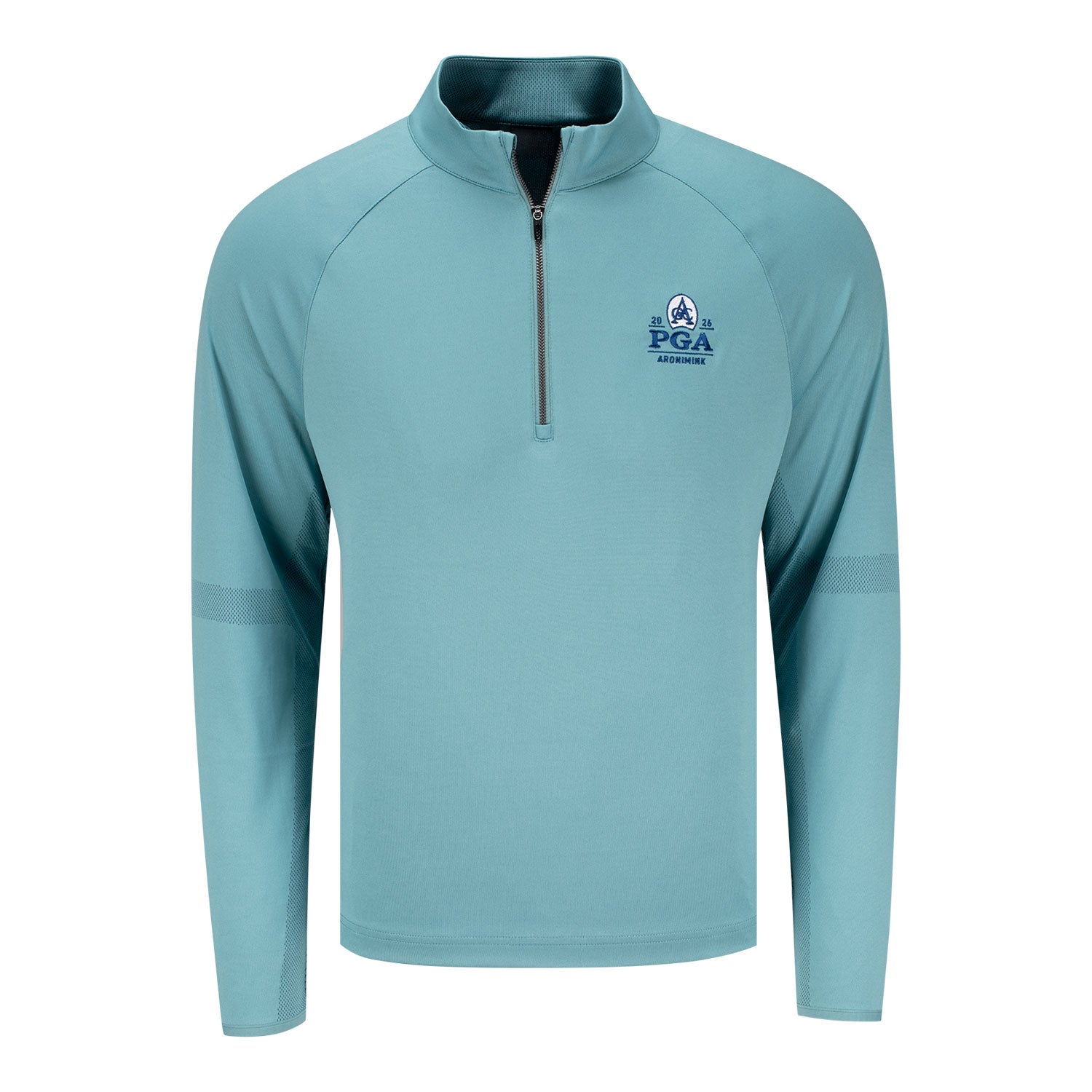 Dunning 2026 PGA Championship Quest Contour Quarter Zip in Green - Front View
