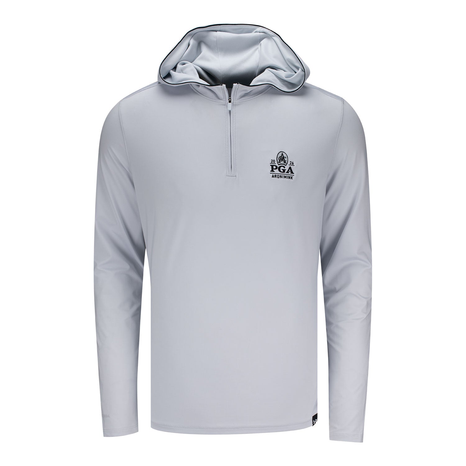 Under Armour 2026 PGA Championship Drive Storm Zip Hoodie in Halo Grey - Front View