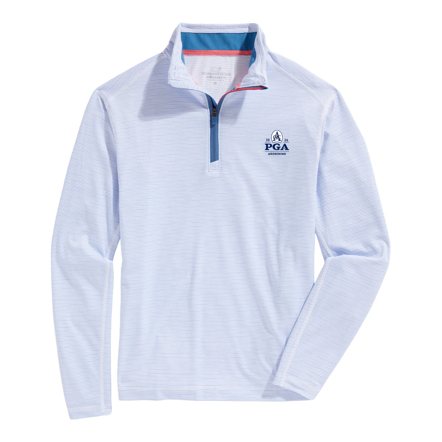Vineyard Vines 2026 PGA Championship Sankaty Quarter Zip in Blue - Front