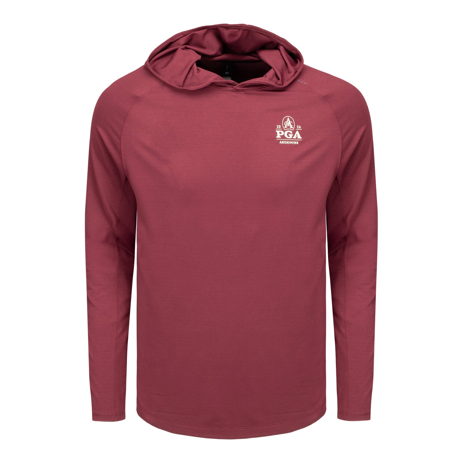 lululemon 2026 PGA Championship License to Train Hoodie in Burgundy - Front View