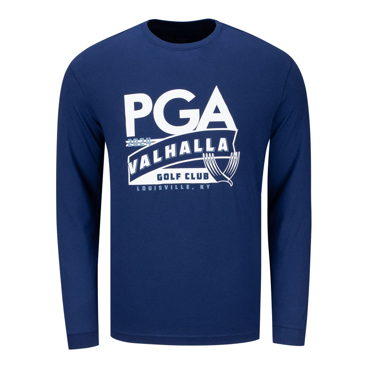 Ahead Men&#39;s 2024 PGA Championship Long Sleeve T-Shirt in Indigo