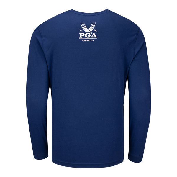 Ahead Men's 2024 PGA Championship Long Sleeve T-Shirt in Indigo - PGA Shop