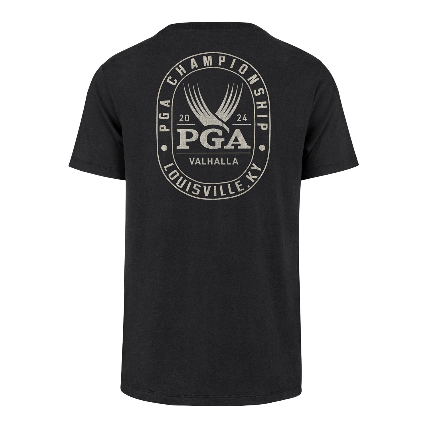 '47 Brand 2024 PGA Championship Plaque T-Shirt in Flint Black - Front View