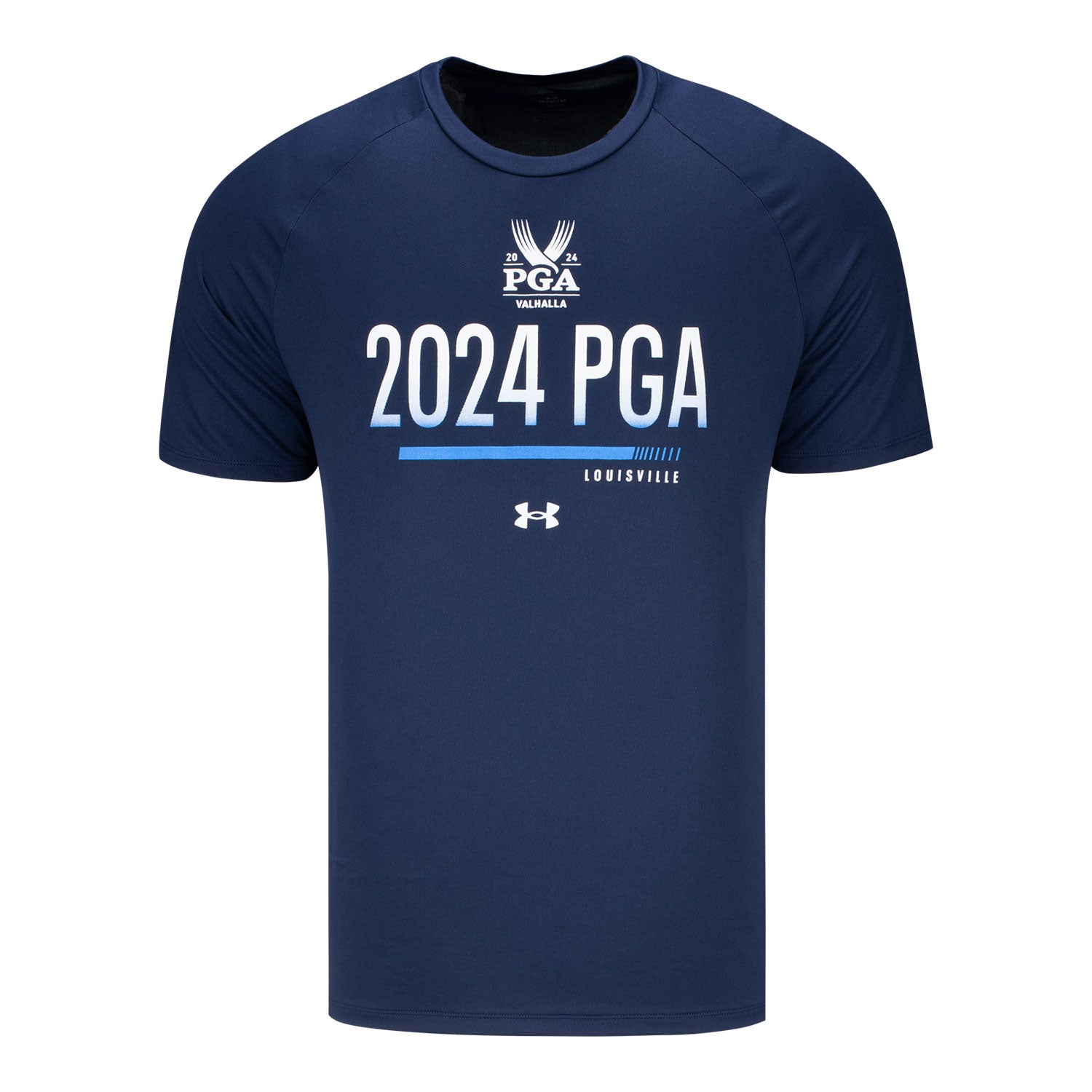 Under Armour 2024 PGA Championship Performance T-Shirt in Navy - Front View