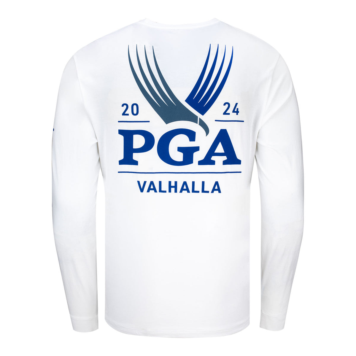 Vineyard Vines 2024 PGA Championship Long Sleeve Official Logo T-Shirt in White - Back View