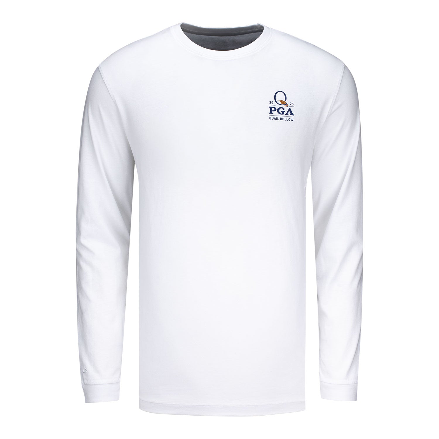 Ahead 2025 PGA Championship Quail on Feather Long Sleeve T-Shirt in White - Back View