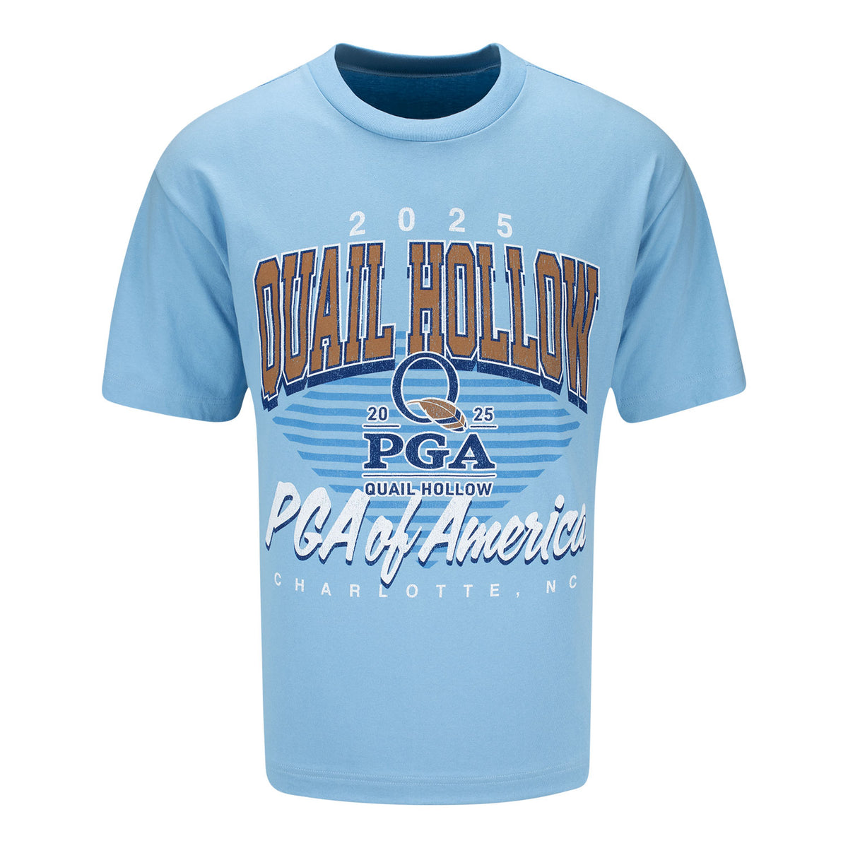 &#39;47 Brand 2025 PGA Championship Extended Play Foundation T-Shirt in Powder Blue - Front View