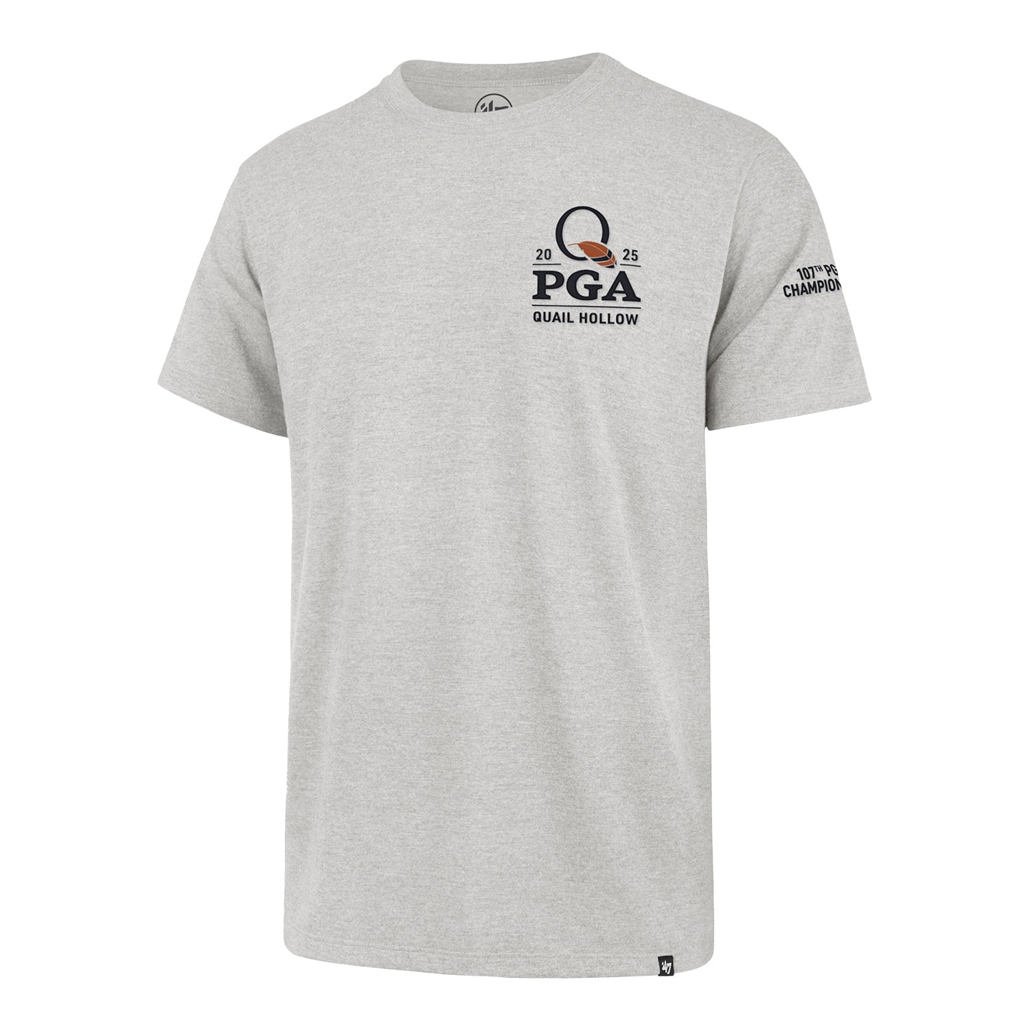 '47 Brand 2025 PGA Championship Franklin Fieldhouse T-Shirt in Relay Grey - Front View