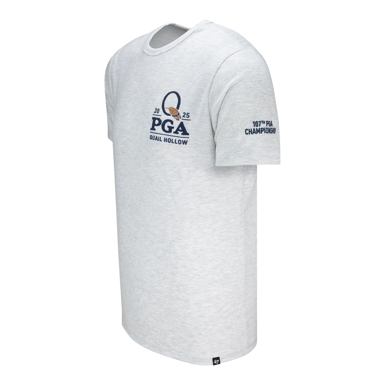 '47 Brand 2025 PGA Championship Franklin Fieldhouse T-Shirt in Relay Grey - Front View