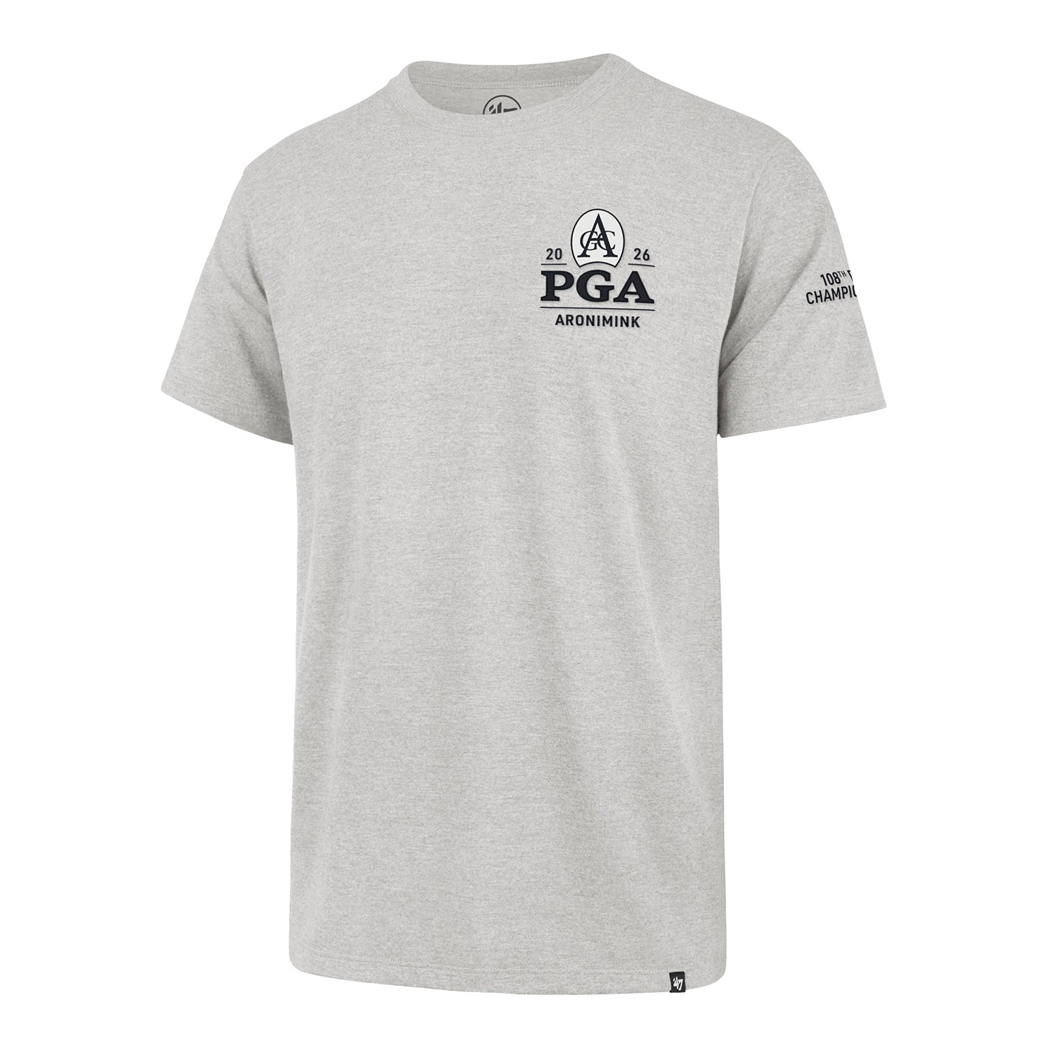 '47 Brand 2026 PGA Championship Franklin Fieldhouse T-Shirt in Relay Grey - Front View