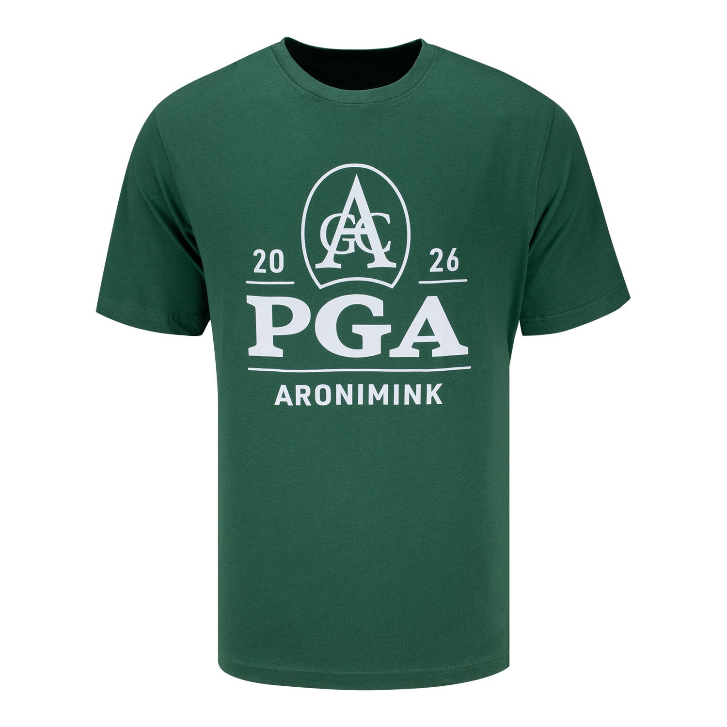 Ahead 2026 PGA Championship Aronimink Logo T-Shirt in Spruce Green - Front View