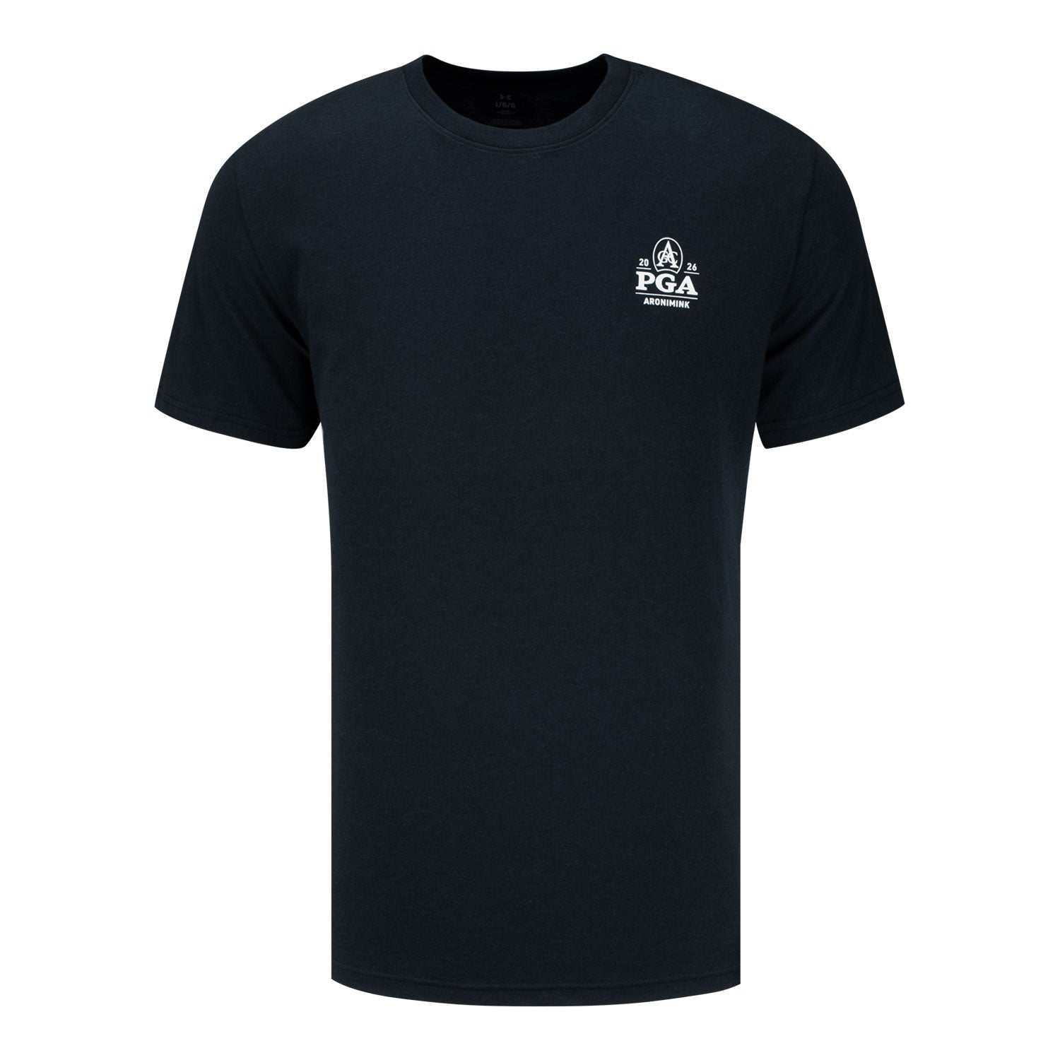 Under Armour 2026 PGA Championship Performance Cotton Golf Ball Character T-Shirt in Carbon Heather - Back View