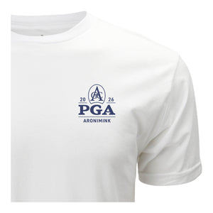 ELECTRICGOLF LOGOS GAMESHIRT WHITE XLサイズ Lee Wybranski x Imperial 2026 PGA Championship Poster T-Shirt in
