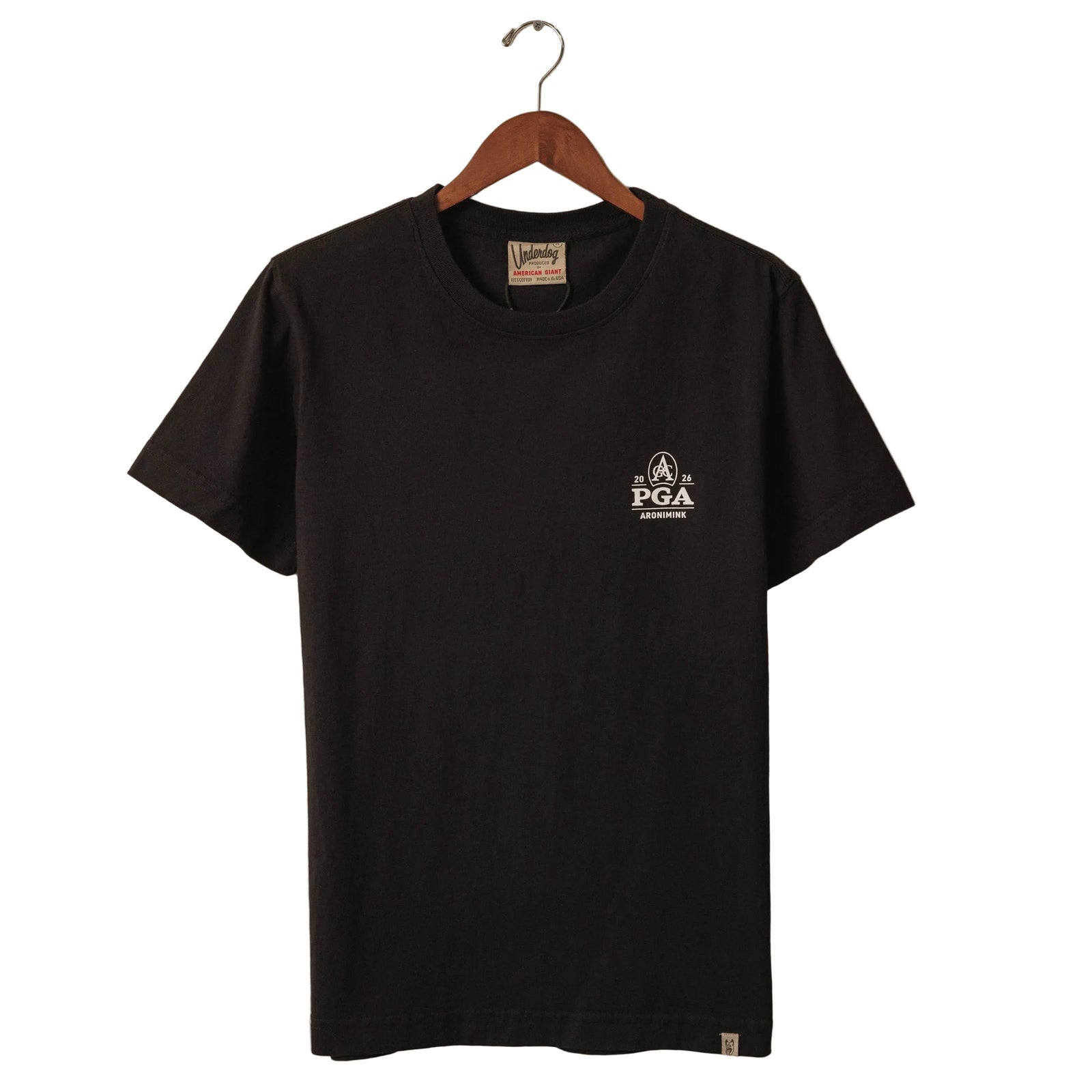 Underdog 2026 PGA Championship Eagle Mascot T-Shirt in Black - back