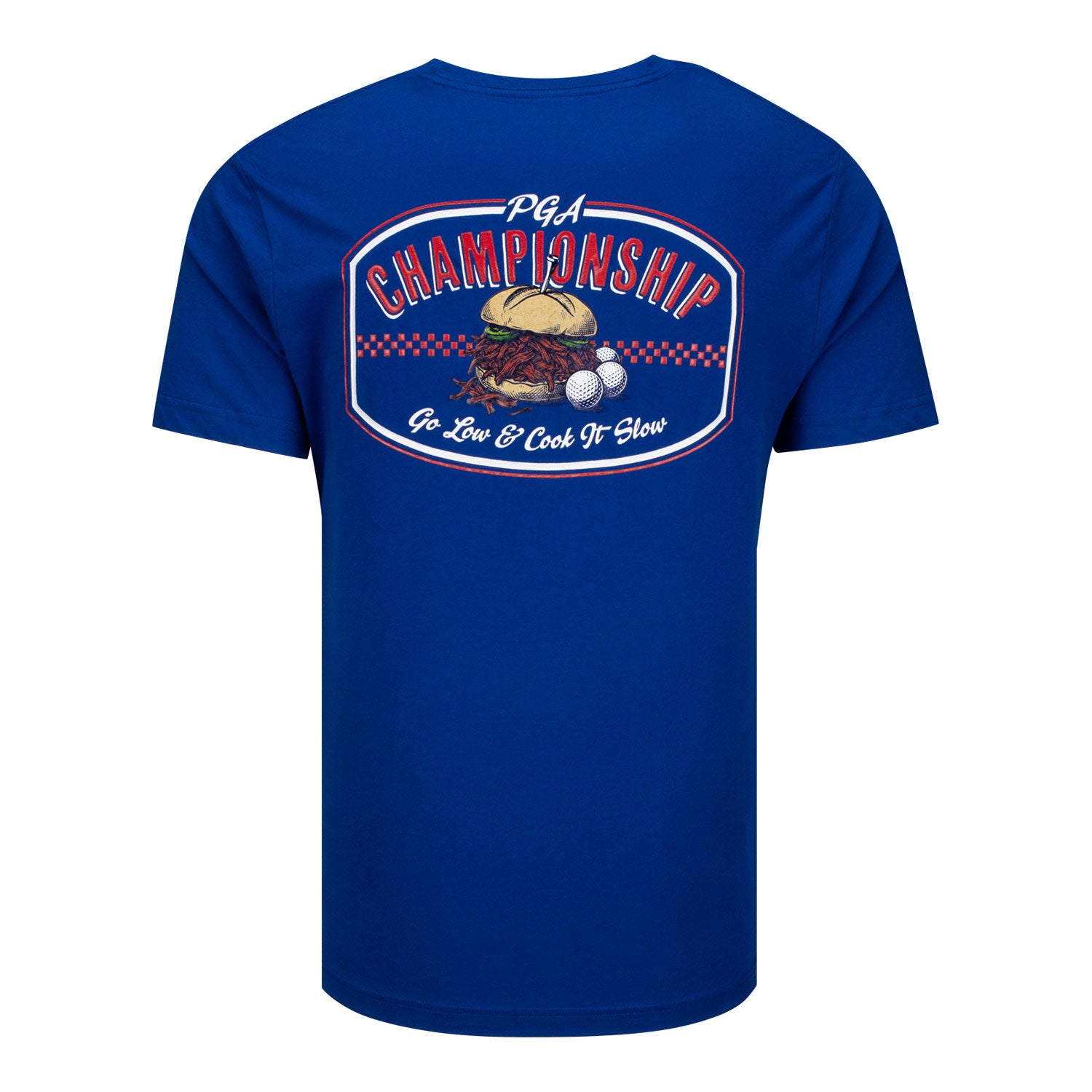 Levelwear 2027 PGA Championship Focal Pocket BBQ T-Shirt in Team Royal - Back