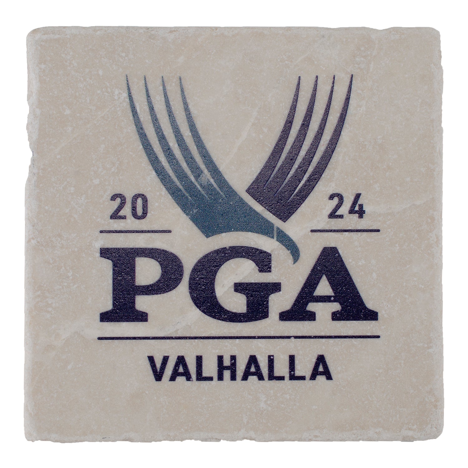 Tournament Solutions 2024 PGA Championship Marble Coaster - Front View