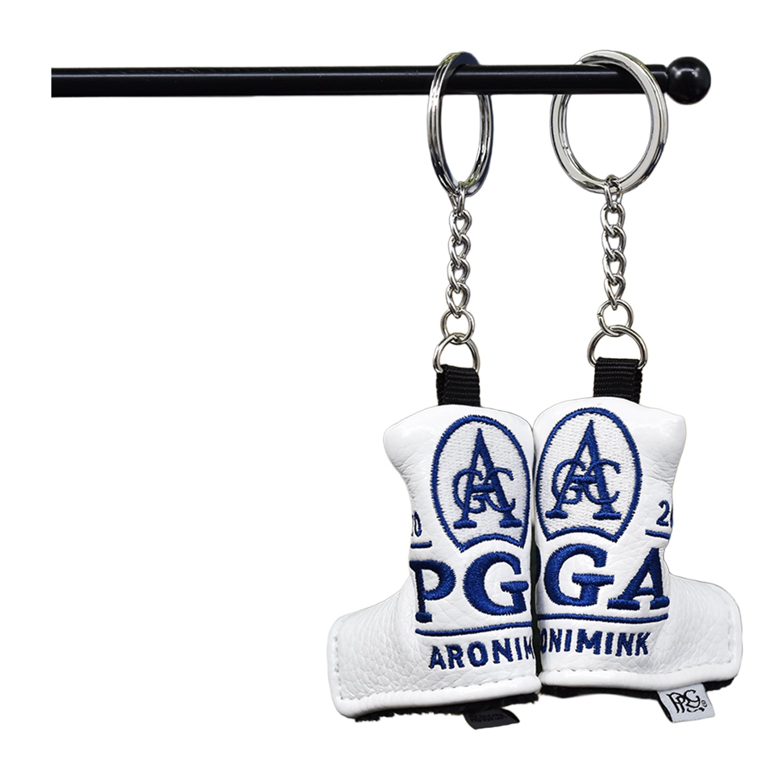 PRG Golf 2026 PGA Championship White Putter Cover Keychain - 360 View