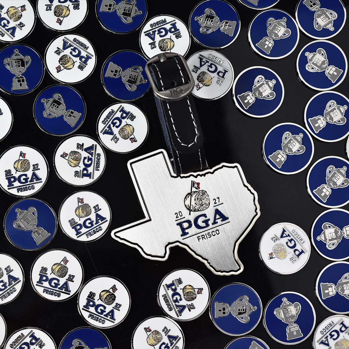 PRG Golf 2027 PGA Championship Bespoke Bag Tag - Front and Back