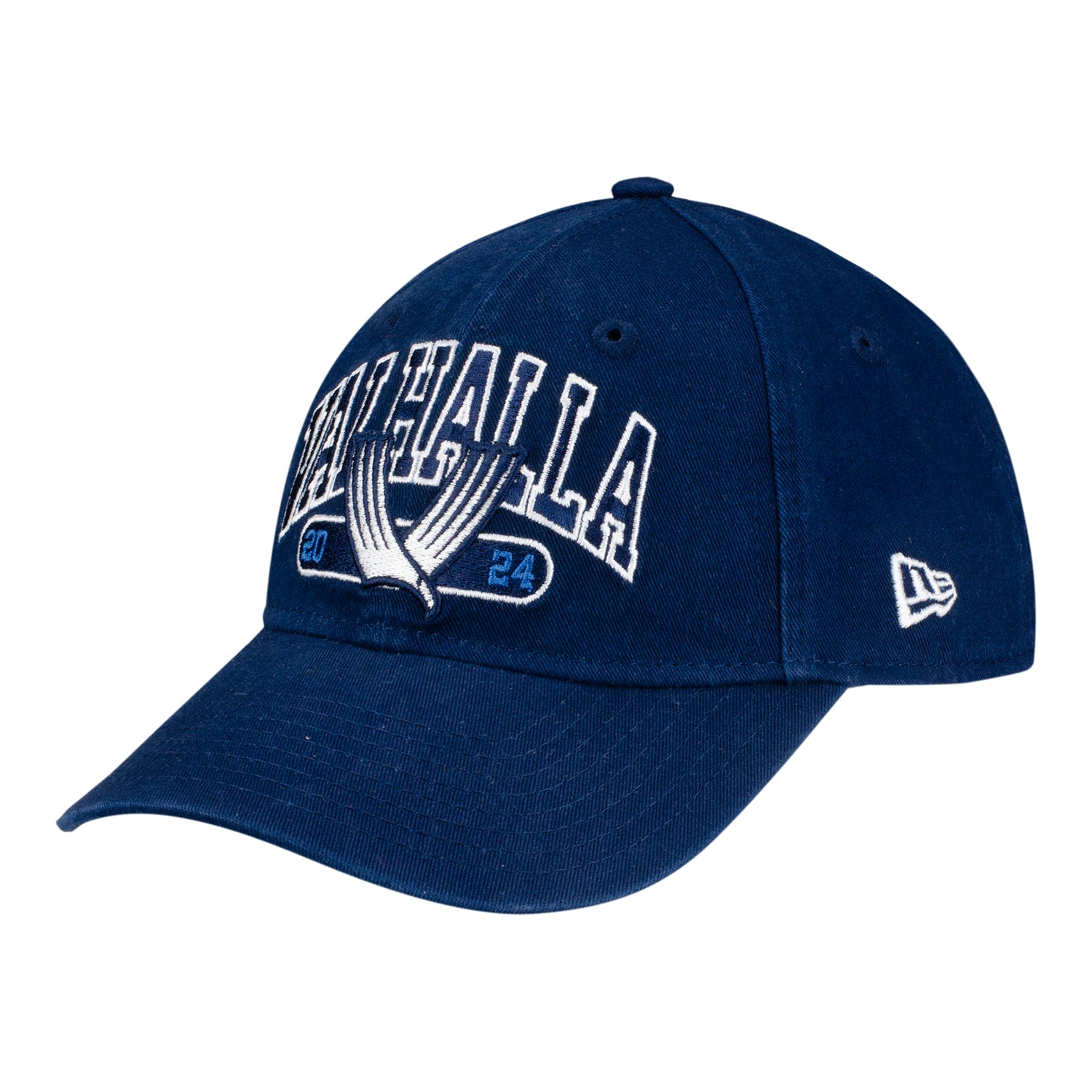 New Era 2024 PGA Championship Youth Collegiate Valhalla Hat in Navy - Angled Front Left View