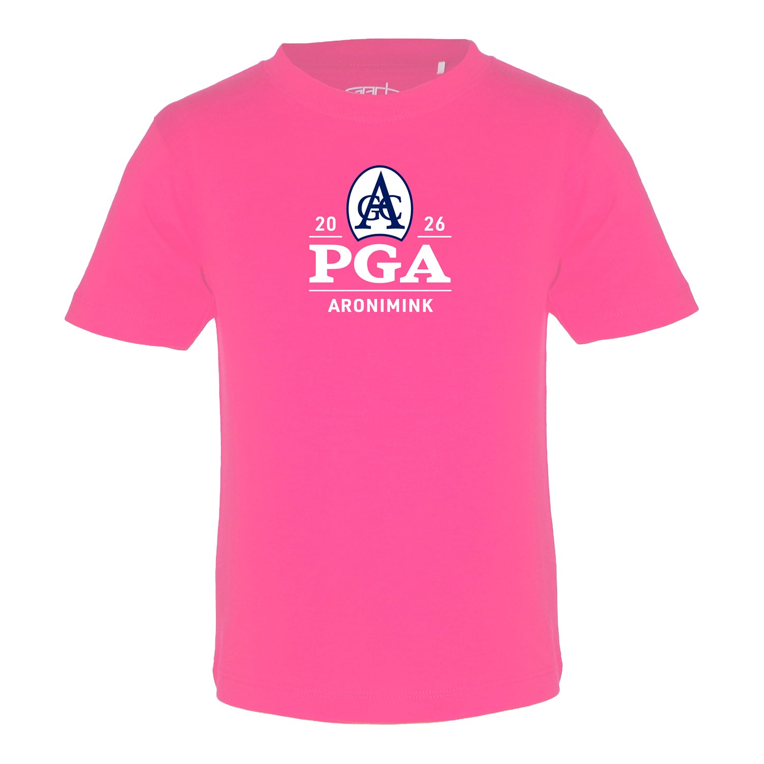 Garb 2026 PGA Championship Toddler T-Shirt in Pink - Front View