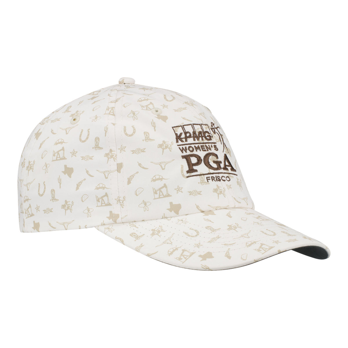 Imperial 2025 PGA Women&#39;s Championship Performance Hat in Texas Putty - Angled Front Right View