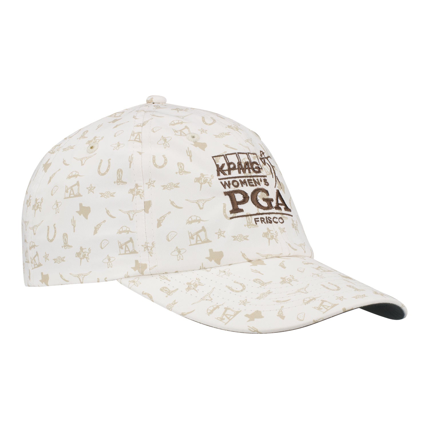 Imperial 2025 PGA Women's Championship Performance Hat in Texas Putty - Angled Front Left View