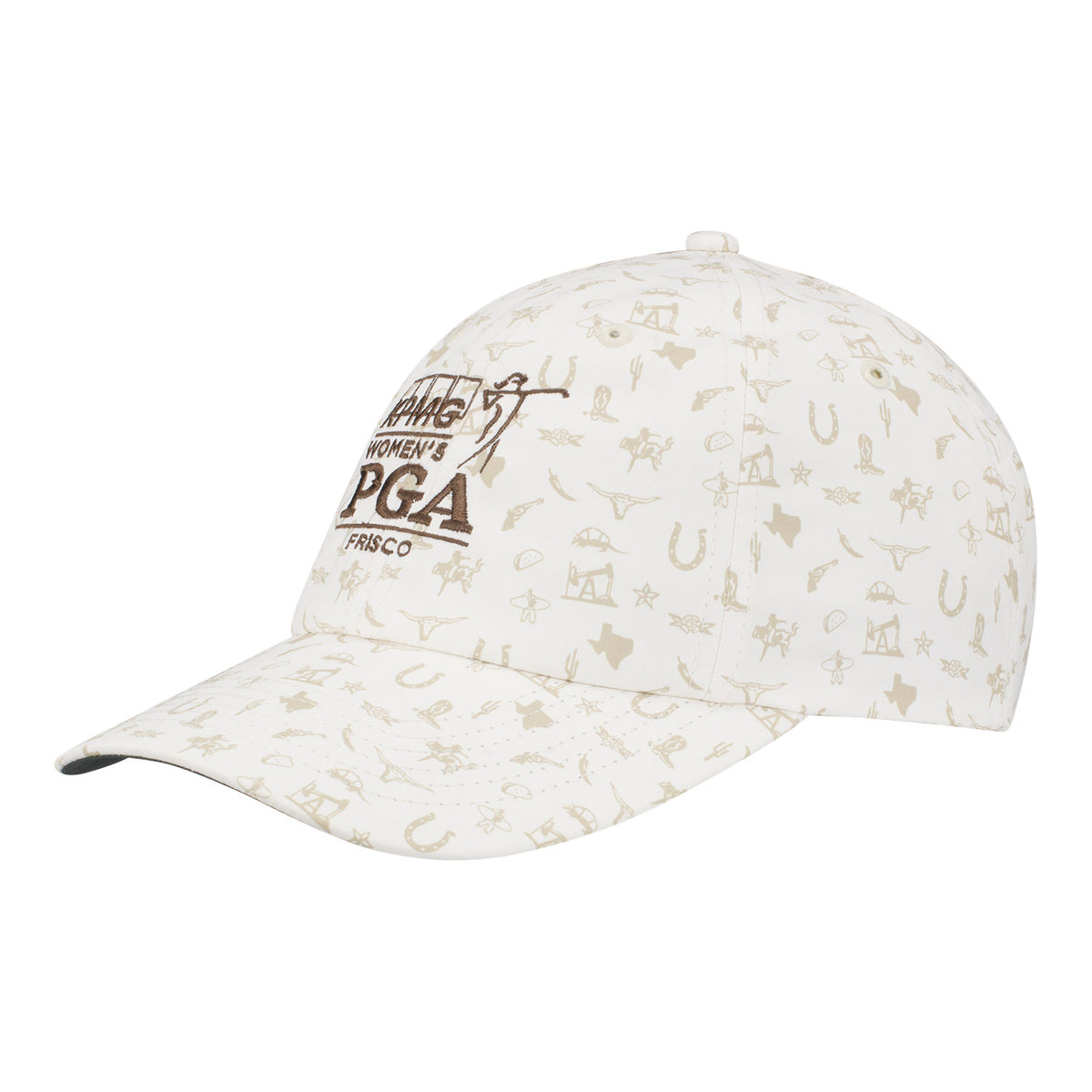 Imperial 2025 PGA Women&#39;s Championship Performance Hat in Texas Putty - Angled Front Left View