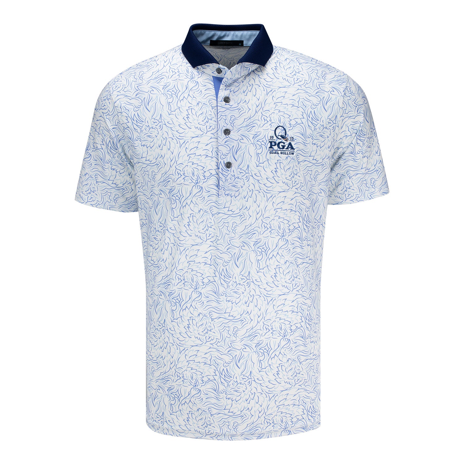Greyson 2025 PGA Championship Den of Thieves Pattern Polo in