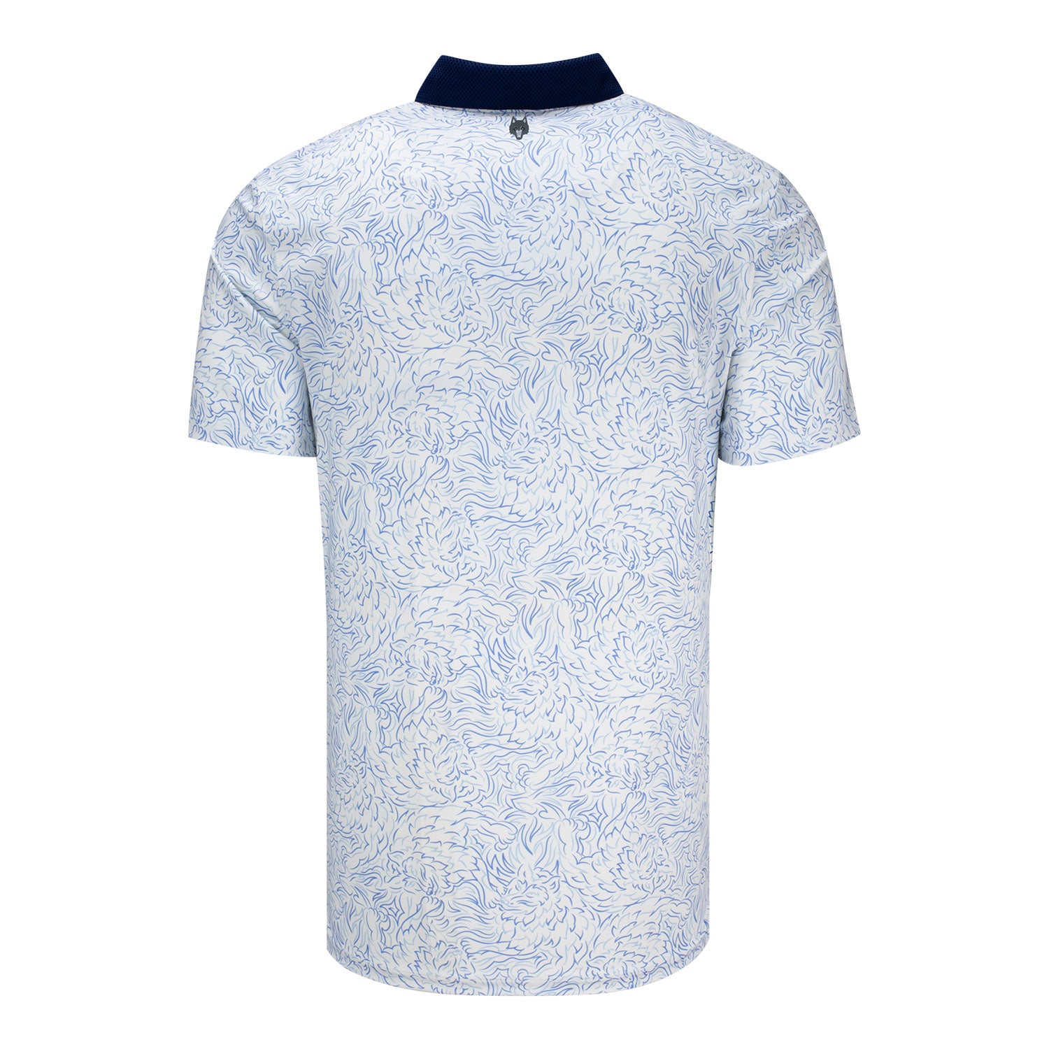 Mens Printed Short Sleeve Flock Together Polo