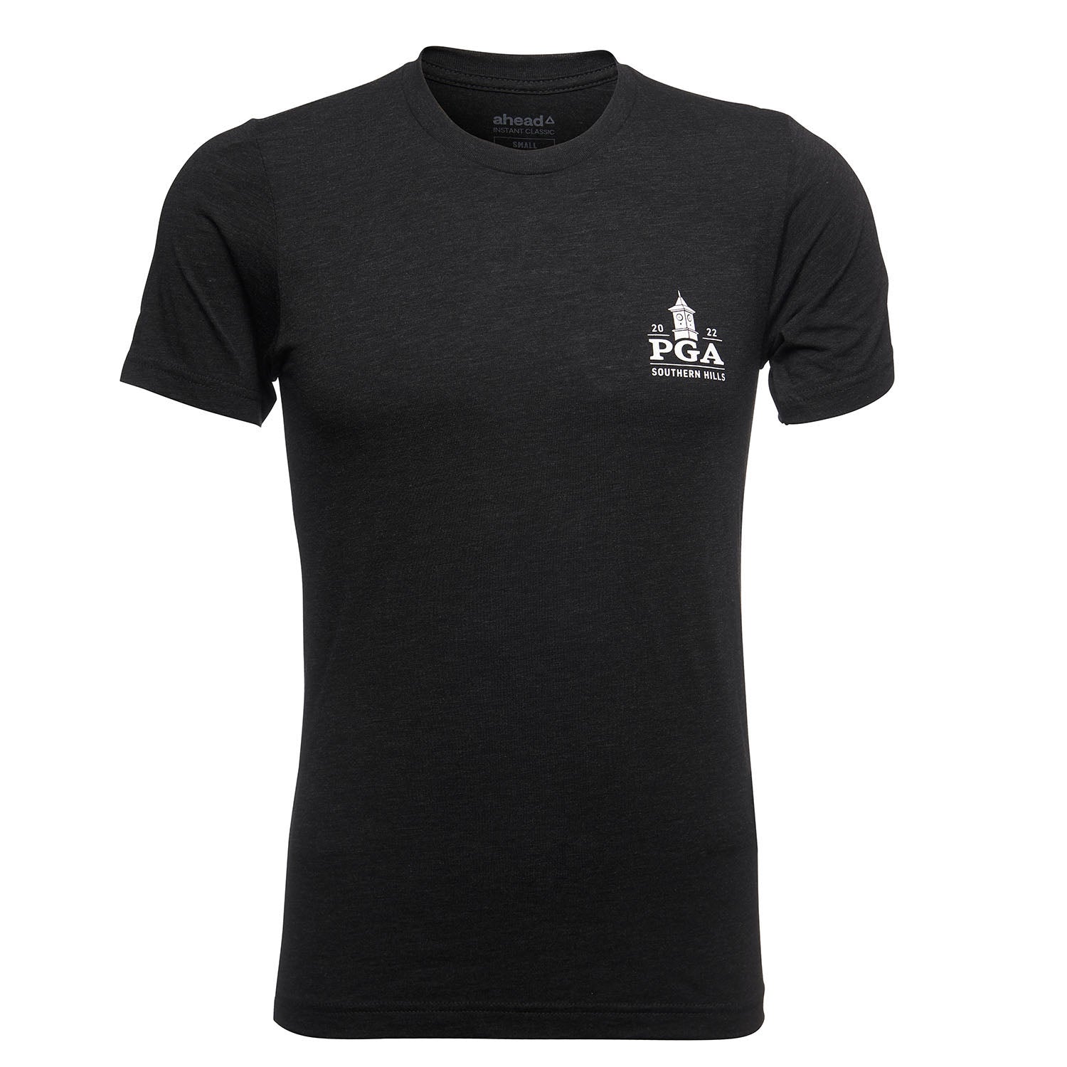 Products AHEAD Ol Storm LC Back Text T-Shirt in Grey- Back View