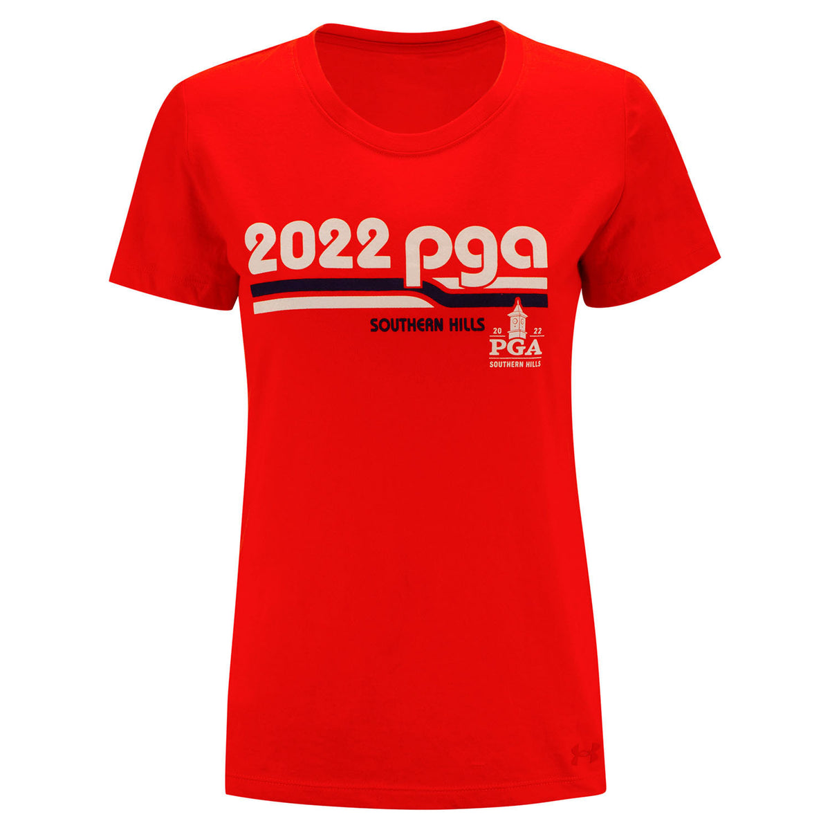 Under Armor Women&#39;s Orange Short Sleeve Performance T-Shirt- Front View