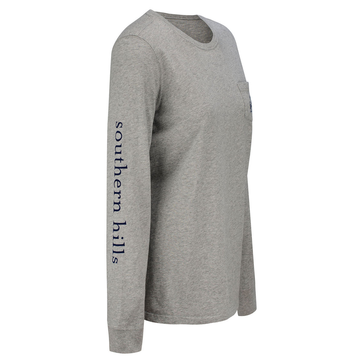 Vineyard Vines Women&#39;s Whale OK T-Shirt in Grey- Side View