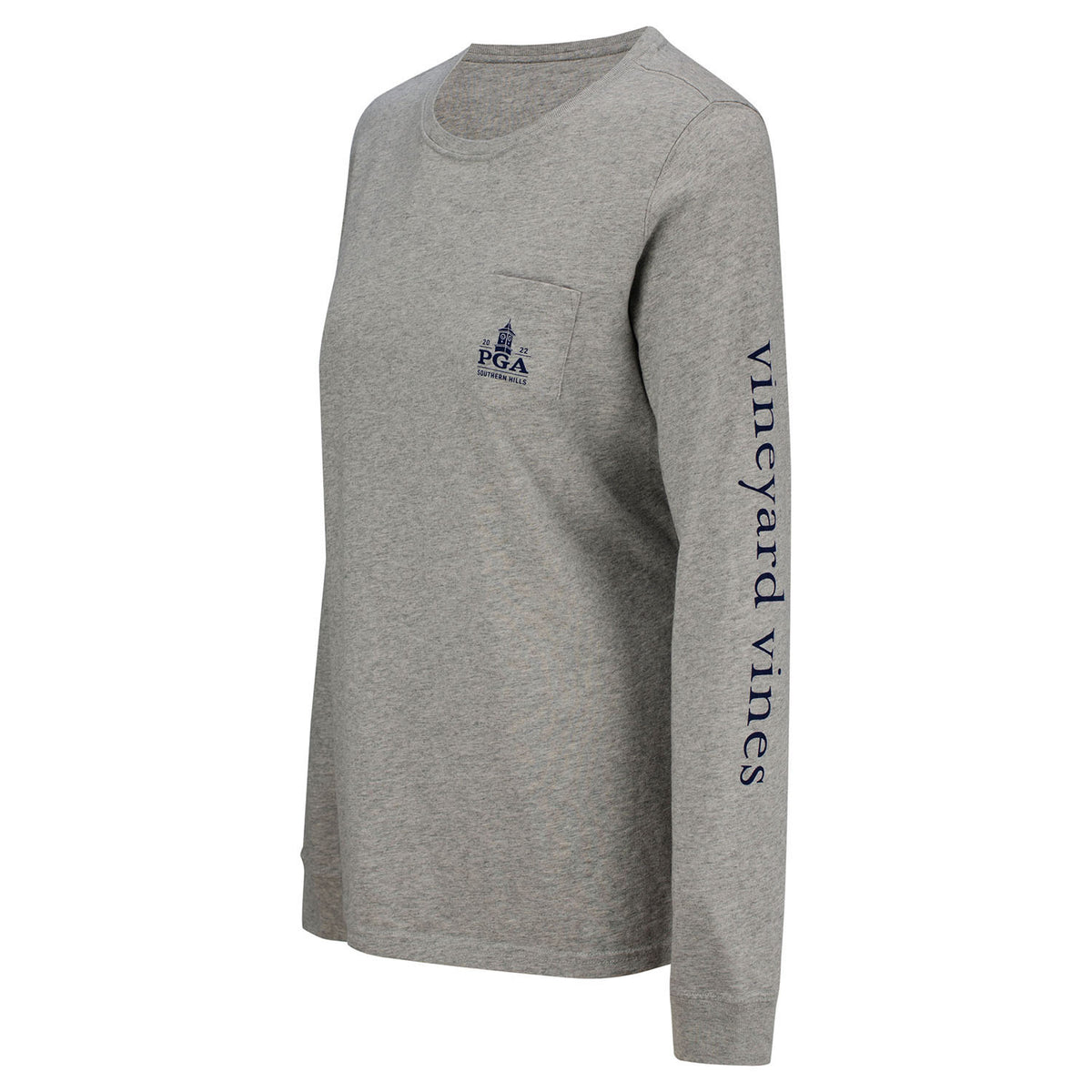 Vineyard Vines Women&#39;s Whale OK T-Shirt in Grey- Side View