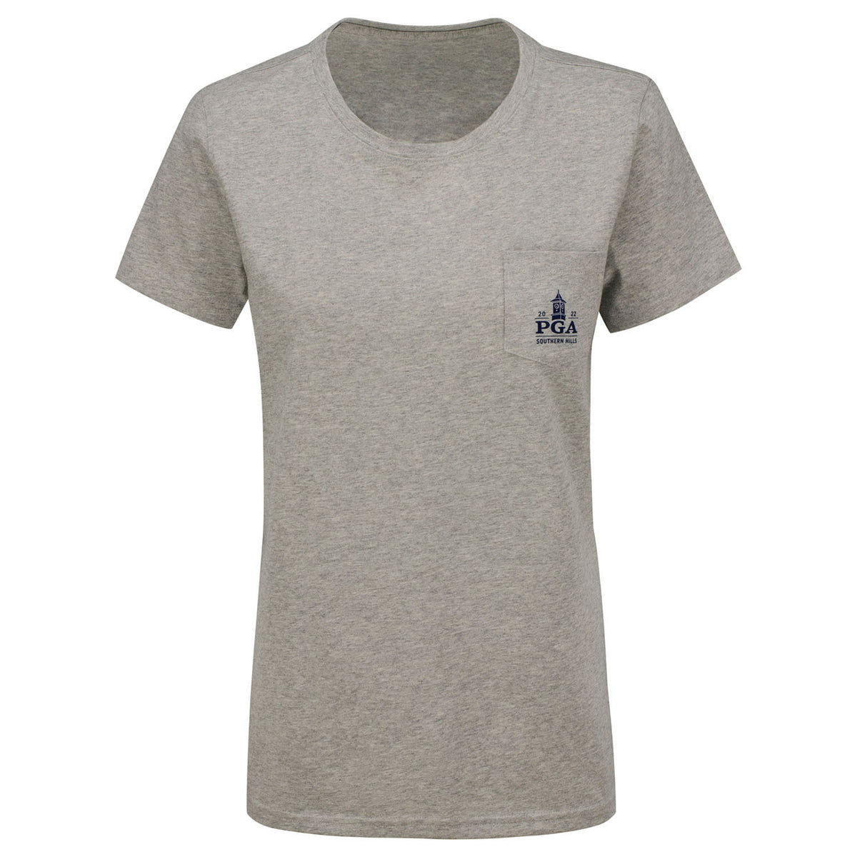 Vineyard Vines Women&#39;s Whale OK T-Shirt in Grey- Front View