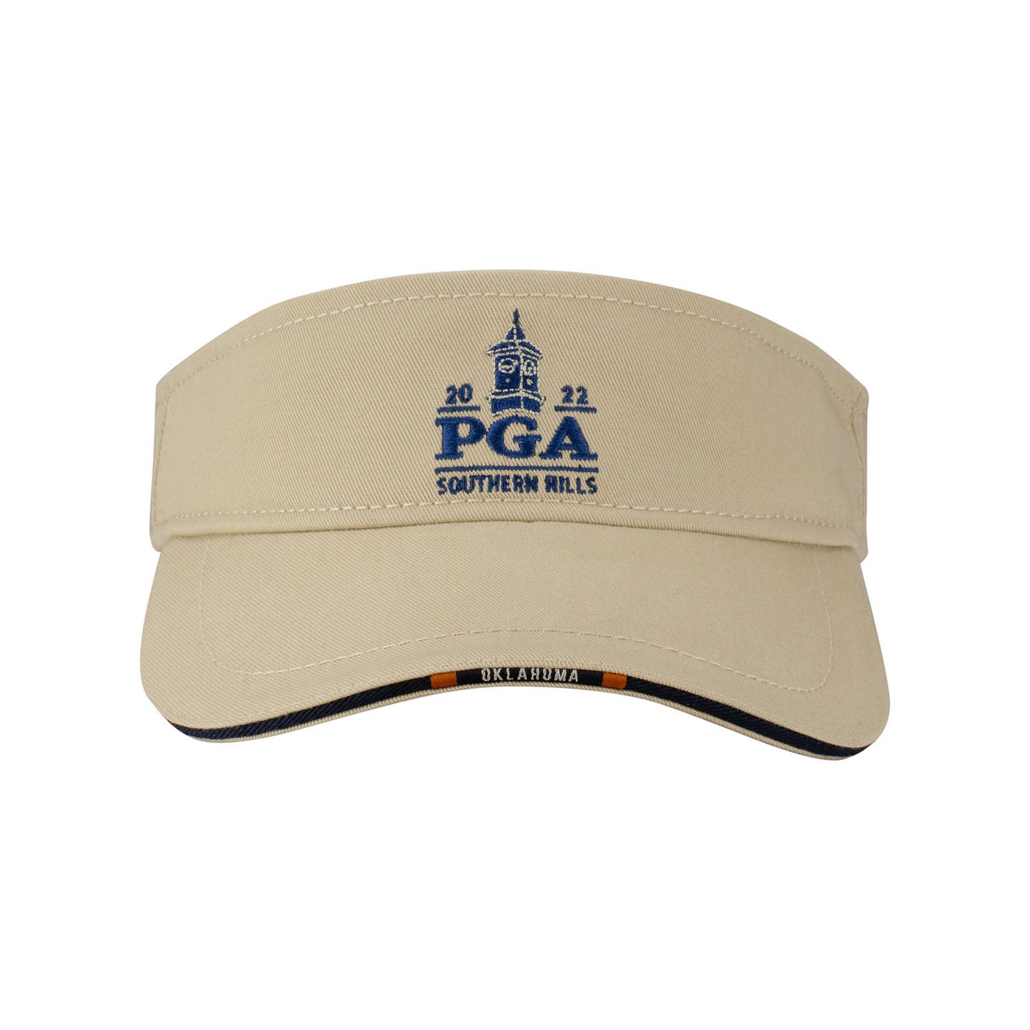 AHEAD Ol Visor in Bone and Navy- Side View